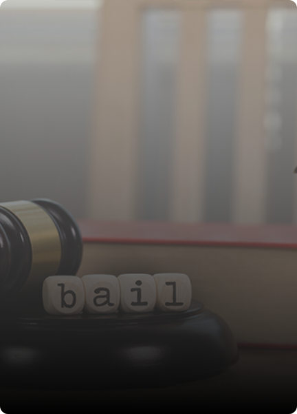 Close-up of a gavel and letter blocks spelling 